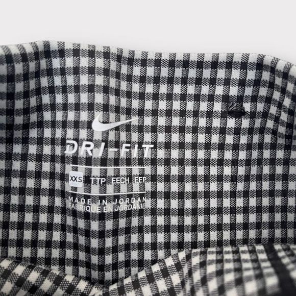 Nike Yoga Gingham High Waist Crop Leggings Womens Size XXS DA1092-133 Tights - Picture 3 of 7